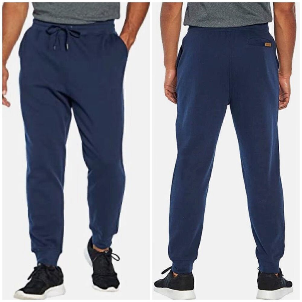 Orvis Men’s Navy Blue Drawstring Waist Jogger Sweatpants Size XL